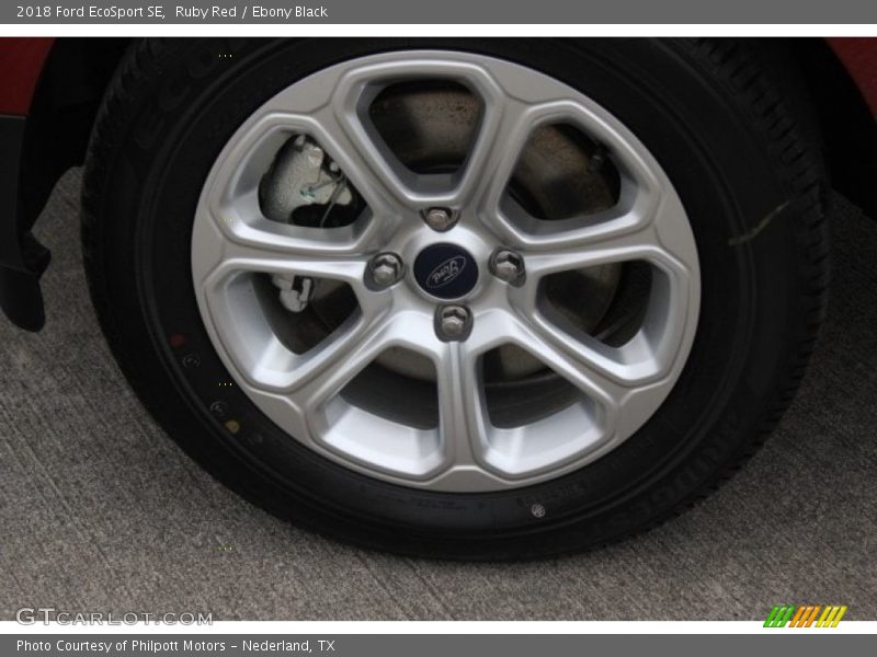 Ruby Red / Ebony Black 2018 Ford EcoSport SE