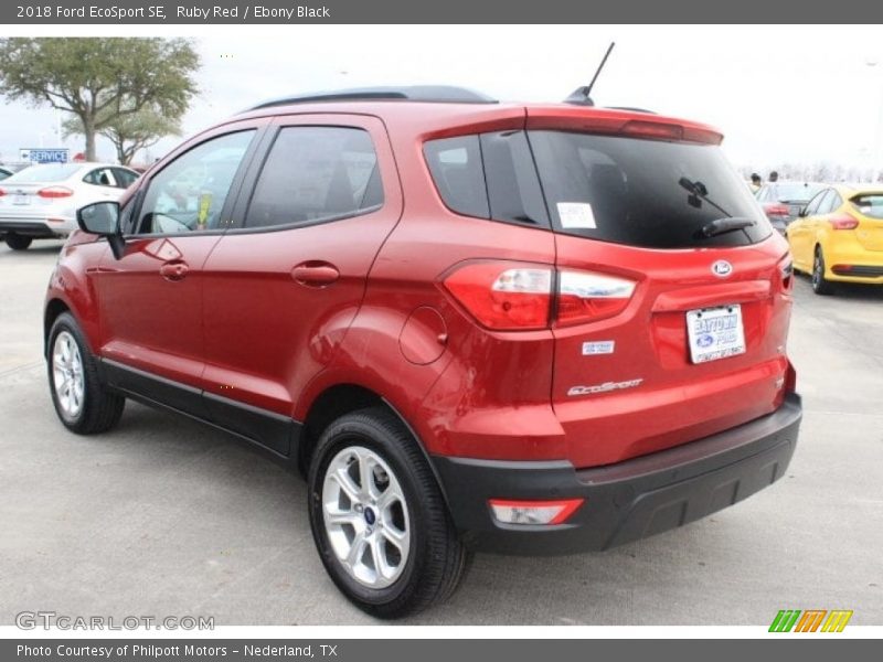 Ruby Red / Ebony Black 2018 Ford EcoSport SE