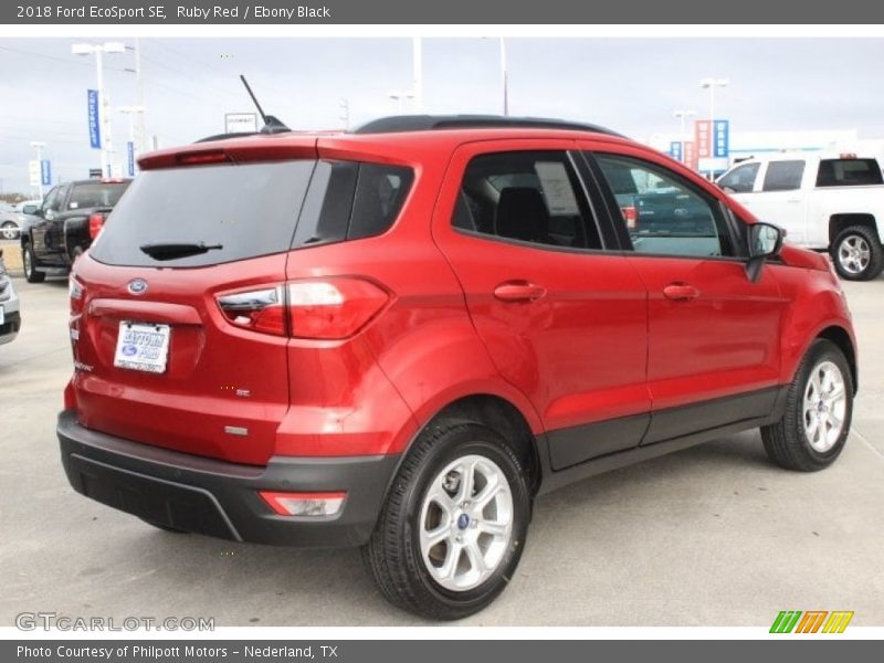 Ruby Red / Ebony Black 2018 Ford EcoSport SE