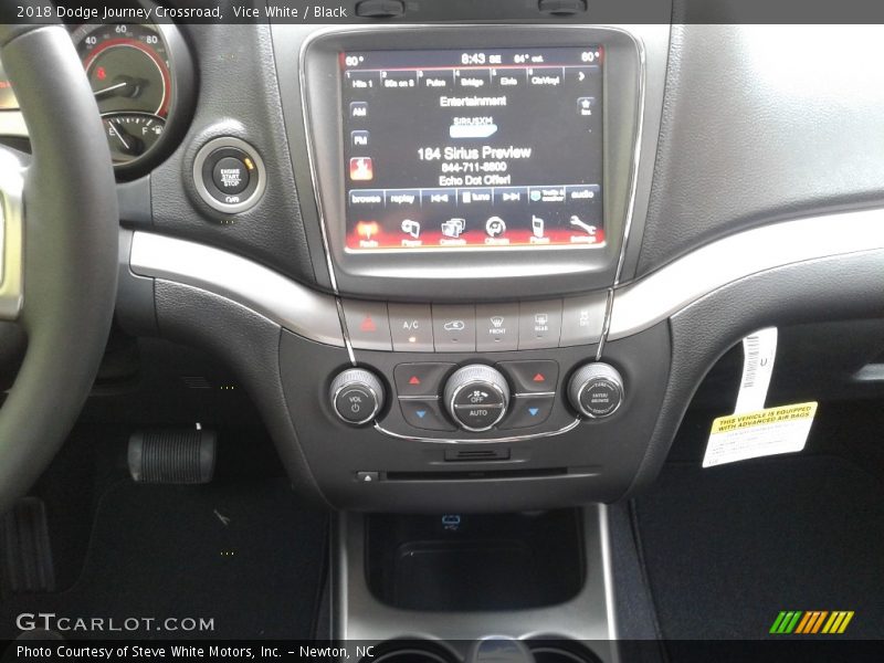 Vice White / Black 2018 Dodge Journey Crossroad
