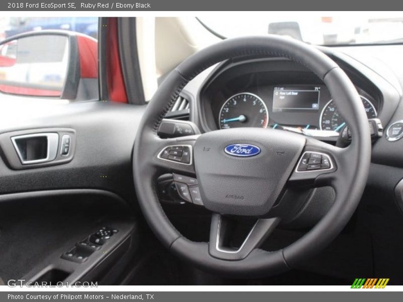 Ruby Red / Ebony Black 2018 Ford EcoSport SE