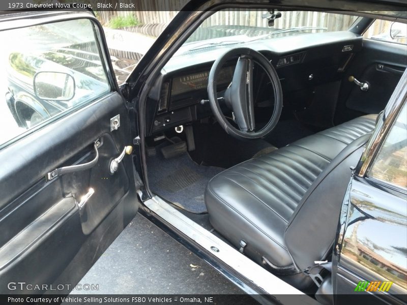 Black / Black 1973 Chevrolet Nova Coupe