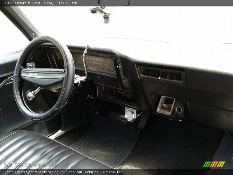 Black / Black 1973 Chevrolet Nova Coupe