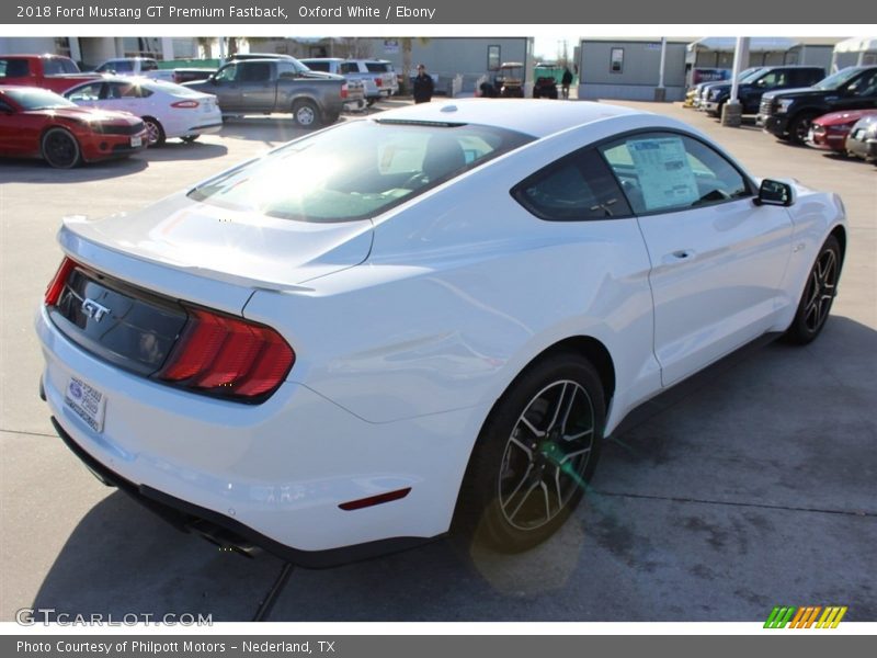 Oxford White / Ebony 2018 Ford Mustang GT Premium Fastback