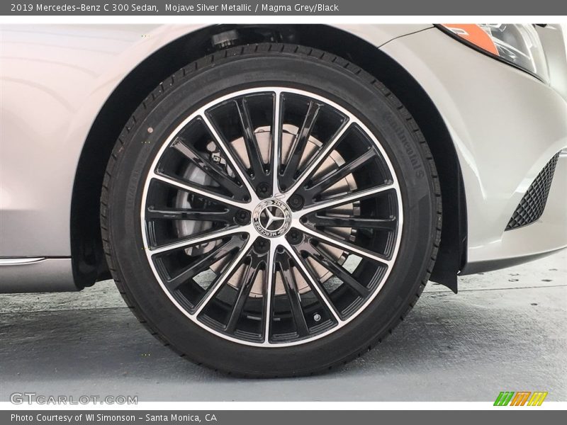 Mojave Silver Metallic / Magma Grey/Black 2019 Mercedes-Benz C 300 Sedan