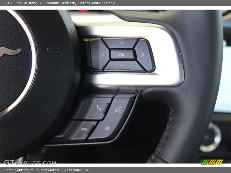 Oxford White / Ebony 2018 Ford Mustang GT Premium Fastback