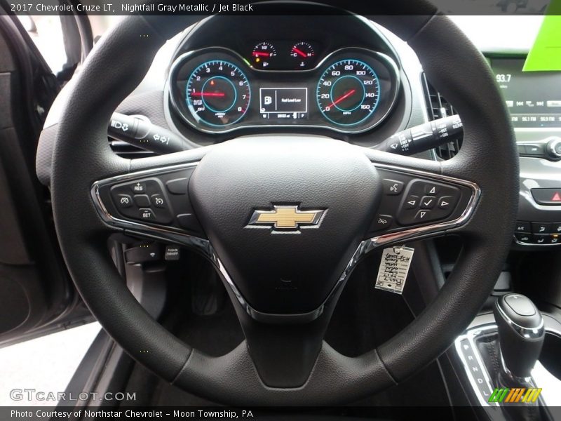 Nightfall Gray Metallic / Jet Black 2017 Chevrolet Cruze LT