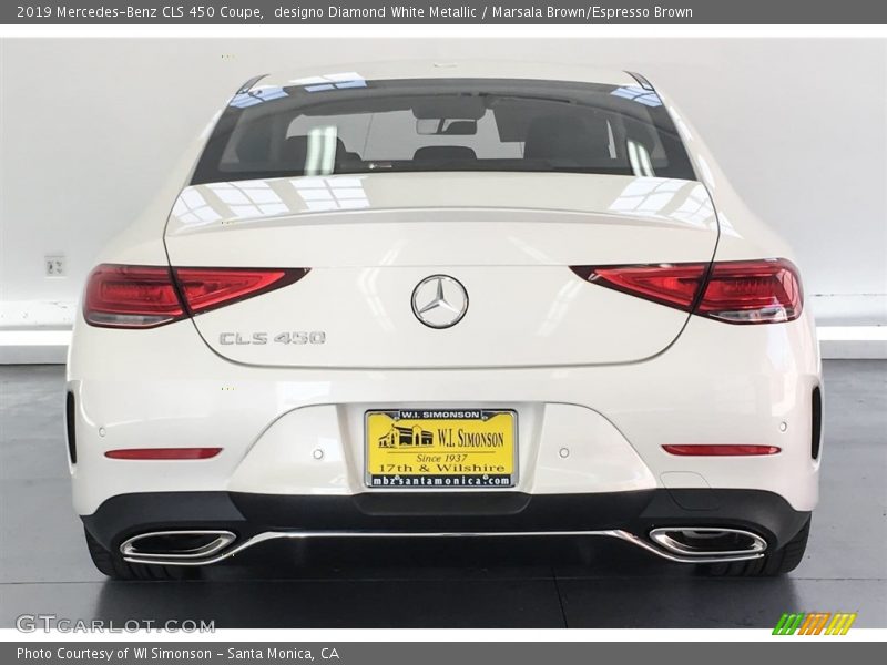 designo Diamond White Metallic / Marsala Brown/Espresso Brown 2019 Mercedes-Benz CLS 450 Coupe