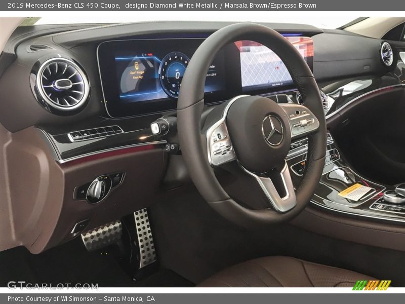 designo Diamond White Metallic / Marsala Brown/Espresso Brown 2019 Mercedes-Benz CLS 450 Coupe
