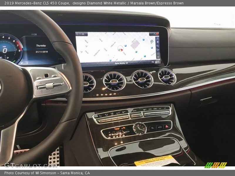 Navigation of 2019 CLS 450 Coupe