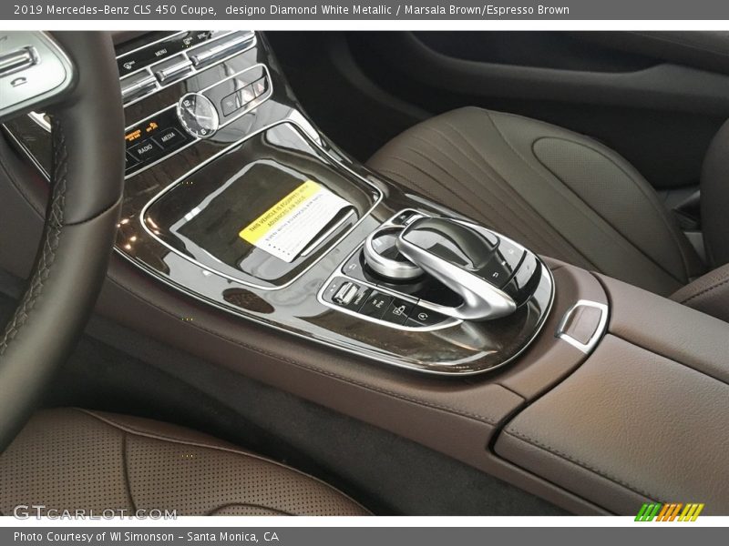 Controls of 2019 CLS 450 Coupe