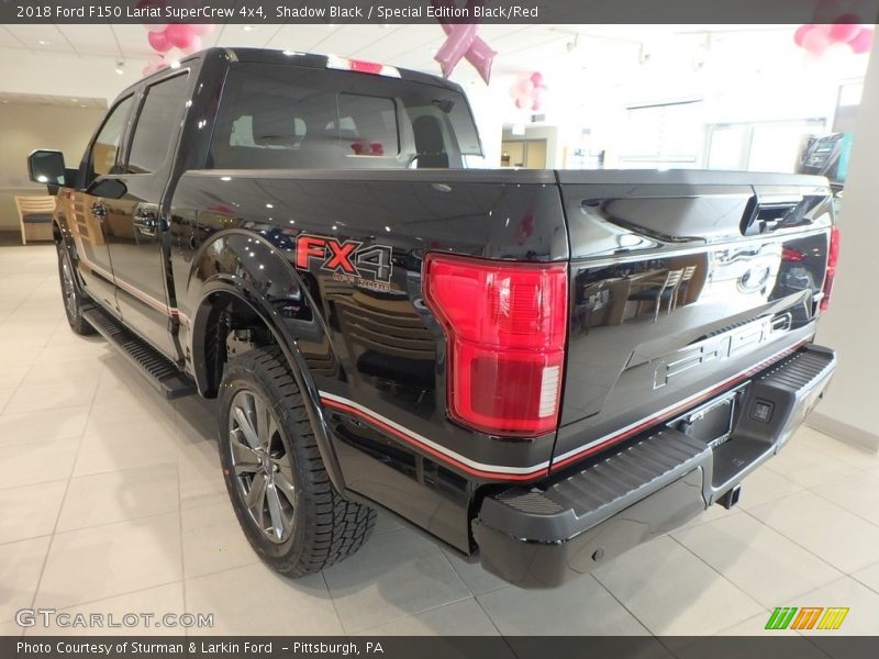 Shadow Black / Special Edition Black/Red 2018 Ford F150 Lariat SuperCrew 4x4