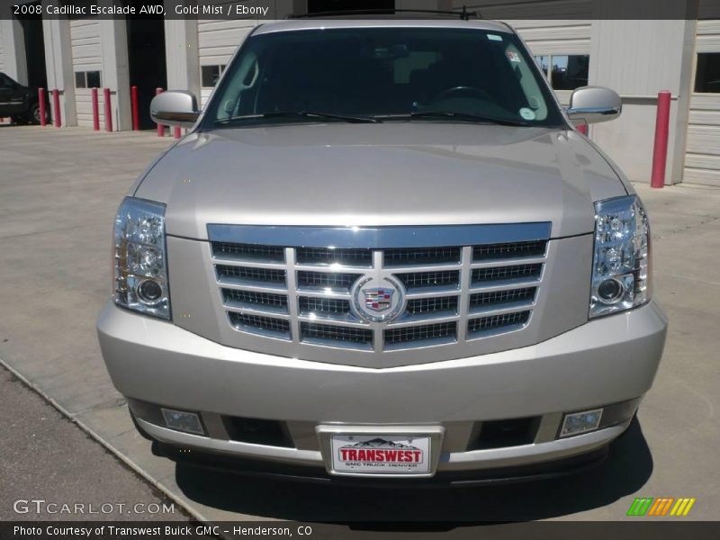 Gold Mist / Ebony 2008 Cadillac Escalade AWD