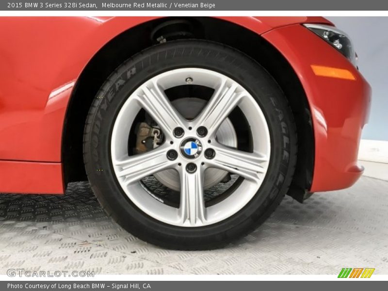 Melbourne Red Metallic / Venetian Beige 2015 BMW 3 Series 328i Sedan