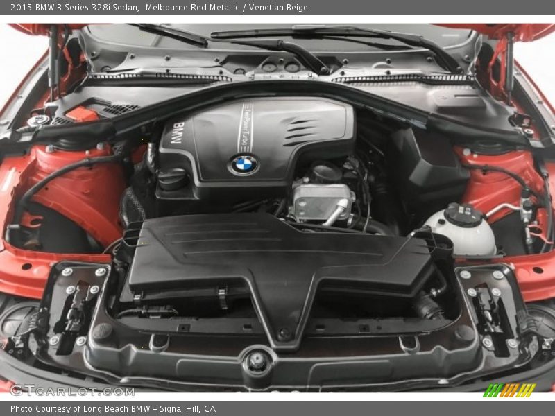Melbourne Red Metallic / Venetian Beige 2015 BMW 3 Series 328i Sedan