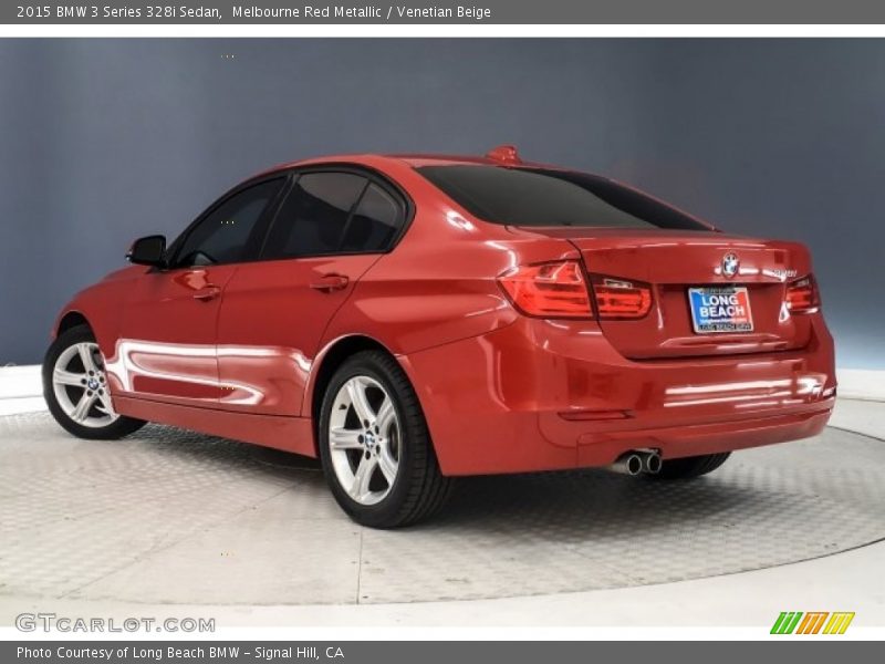 Melbourne Red Metallic / Venetian Beige 2015 BMW 3 Series 328i Sedan