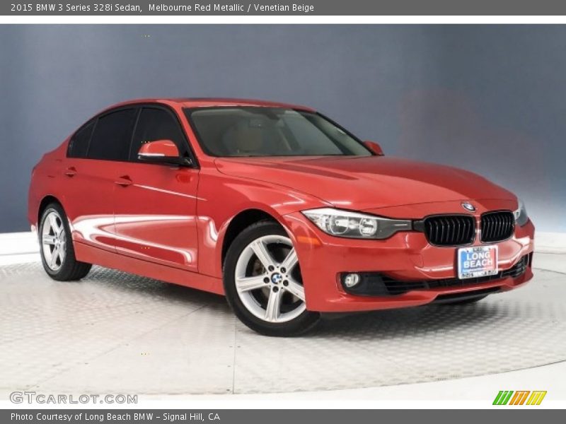 Melbourne Red Metallic / Venetian Beige 2015 BMW 3 Series 328i Sedan