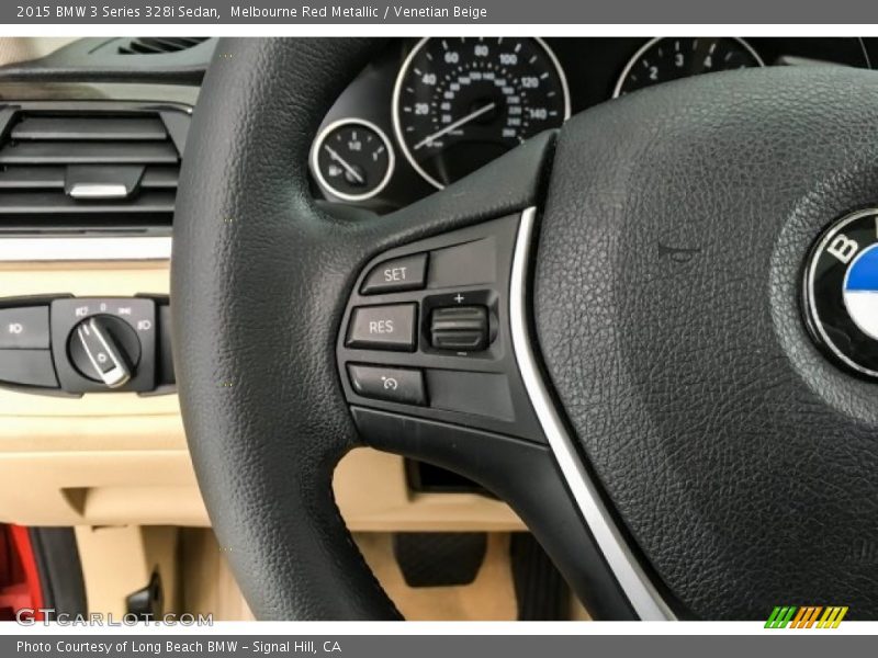 Melbourne Red Metallic / Venetian Beige 2015 BMW 3 Series 328i Sedan