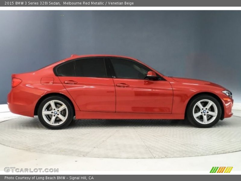 Melbourne Red Metallic / Venetian Beige 2015 BMW 3 Series 328i Sedan