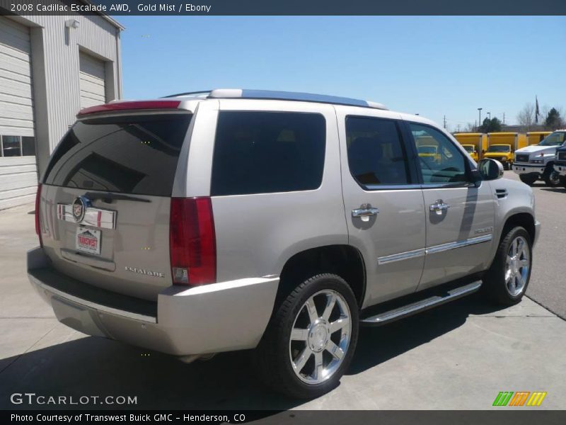 Gold Mist / Ebony 2008 Cadillac Escalade AWD