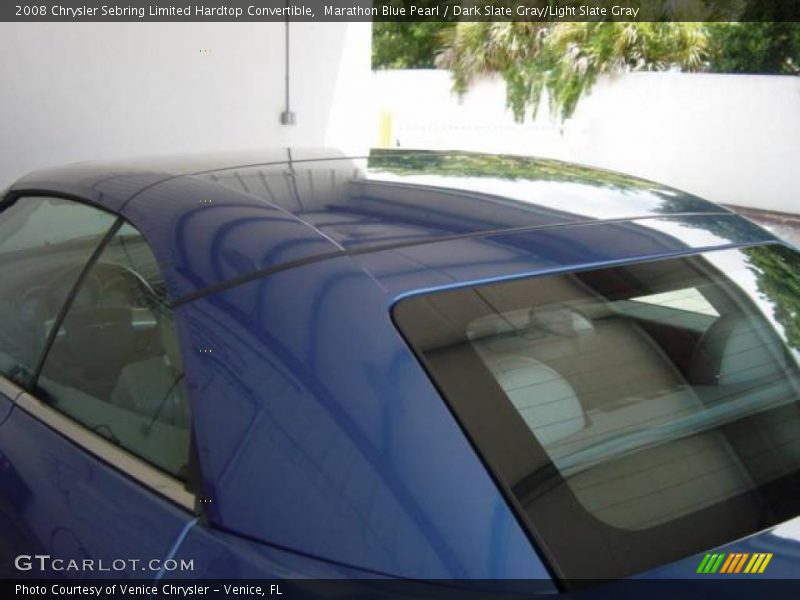 Marathon Blue Pearl / Dark Slate Gray/Light Slate Gray 2008 Chrysler Sebring Limited Hardtop Convertible