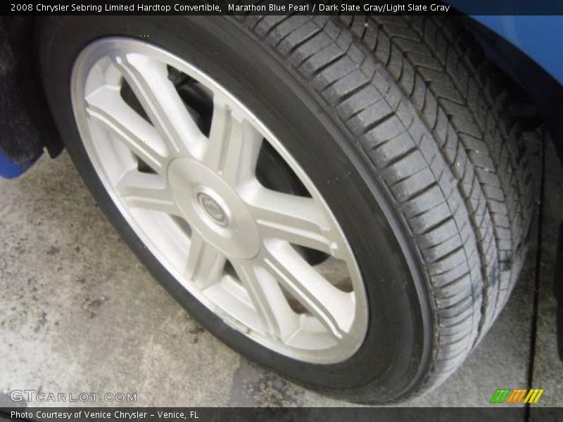 Marathon Blue Pearl / Dark Slate Gray/Light Slate Gray 2008 Chrysler Sebring Limited Hardtop Convertible