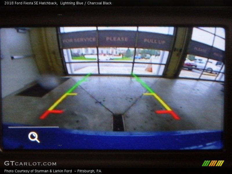 Lightning Blue / Charcoal Black 2018 Ford Fiesta SE Hatchback