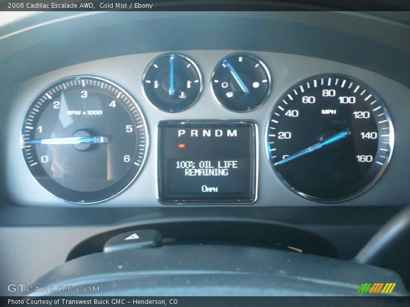 Gold Mist / Ebony 2008 Cadillac Escalade AWD