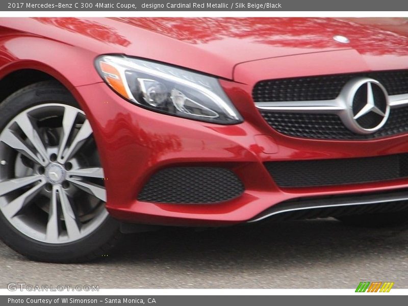 designo Cardinal Red Metallic / Silk Beige/Black 2017 Mercedes-Benz C 300 4Matic Coupe