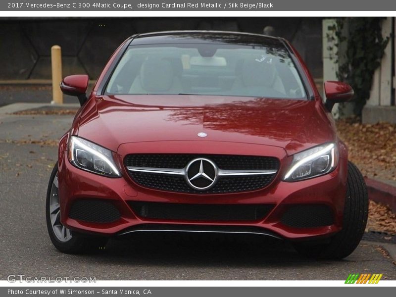 designo Cardinal Red Metallic / Silk Beige/Black 2017 Mercedes-Benz C 300 4Matic Coupe