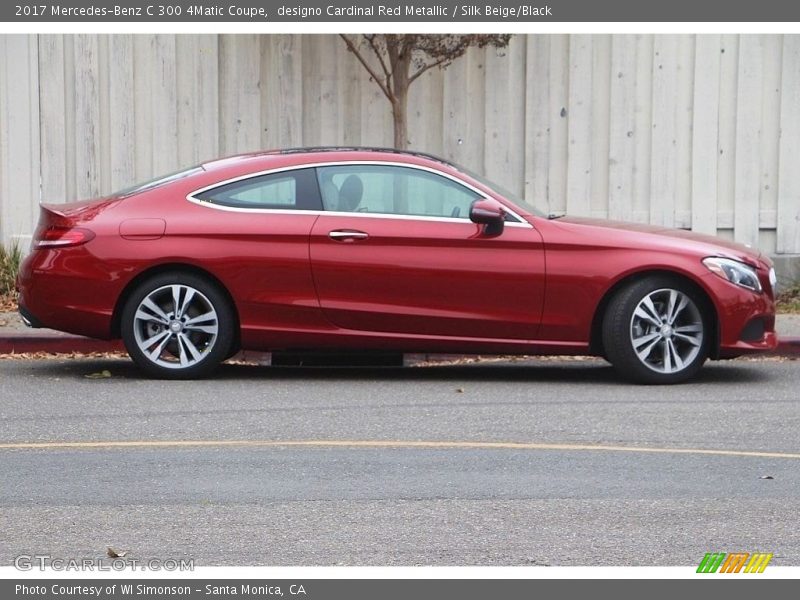 designo Cardinal Red Metallic / Silk Beige/Black 2017 Mercedes-Benz C 300 4Matic Coupe