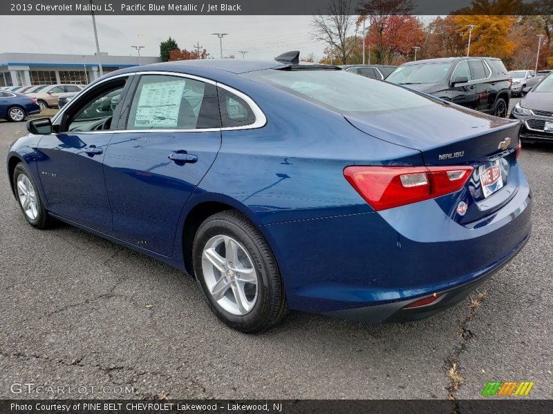 Pacific Blue Metallic / Jet Black 2019 Chevrolet Malibu LS