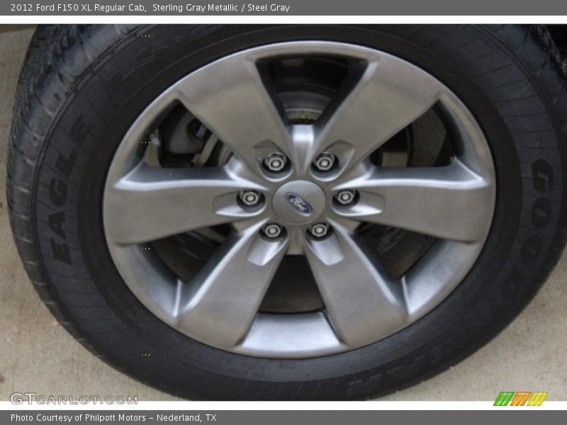 Sterling Gray Metallic / Steel Gray 2012 Ford F150 XL Regular Cab