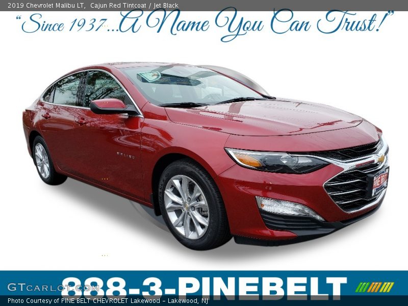 Cajun Red Tintcoat / Jet Black 2019 Chevrolet Malibu LT