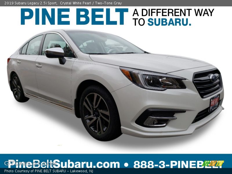 Crystal White Pearl / Two-Tone Gray 2019 Subaru Legacy 2.5i Sport