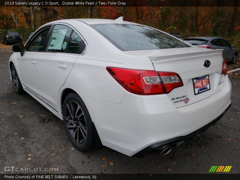 Crystal White Pearl / Two-Tone Gray 2019 Subaru Legacy 2.5i Sport