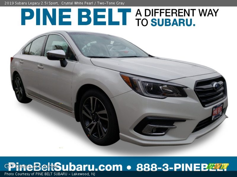 Crystal White Pearl / Two-Tone Gray 2019 Subaru Legacy 2.5i Sport