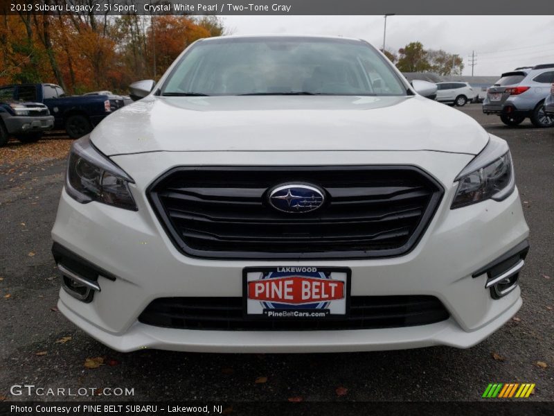 Crystal White Pearl / Two-Tone Gray 2019 Subaru Legacy 2.5i Sport