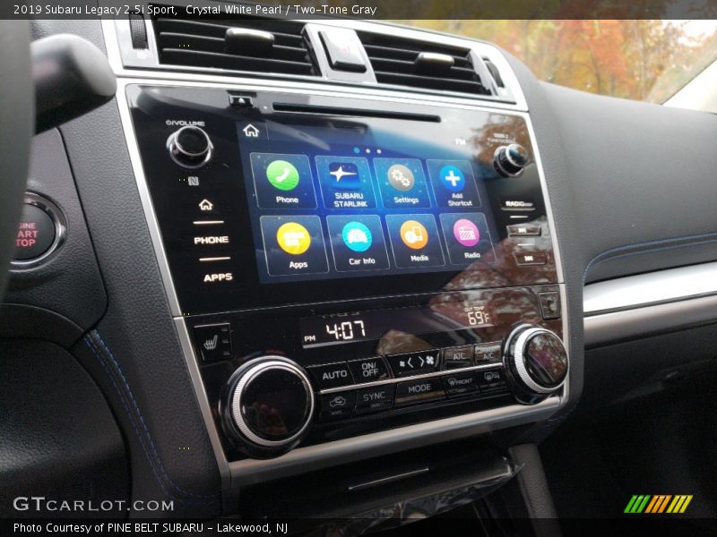 Crystal White Pearl / Two-Tone Gray 2019 Subaru Legacy 2.5i Sport