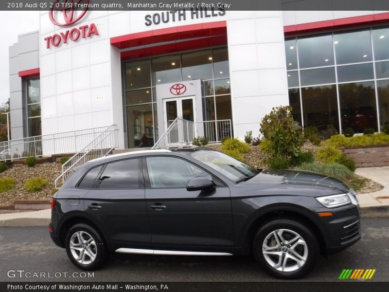 Manhattan Gray Metallic / Rock Gray 2018 Audi Q5 2.0 TFSI Premium quattro