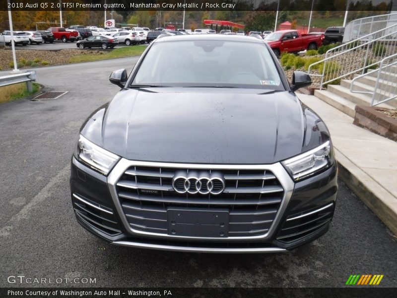 Manhattan Gray Metallic / Rock Gray 2018 Audi Q5 2.0 TFSI Premium quattro