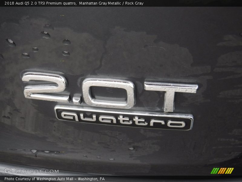 Manhattan Gray Metallic / Rock Gray 2018 Audi Q5 2.0 TFSI Premium quattro