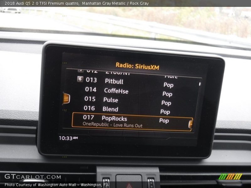 Manhattan Gray Metallic / Rock Gray 2018 Audi Q5 2.0 TFSI Premium quattro