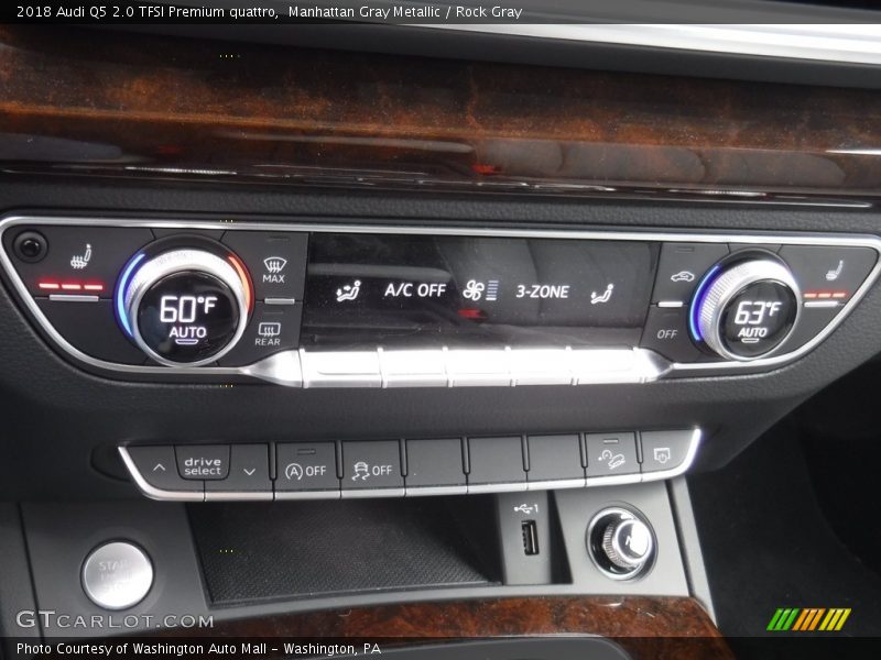 Manhattan Gray Metallic / Rock Gray 2018 Audi Q5 2.0 TFSI Premium quattro