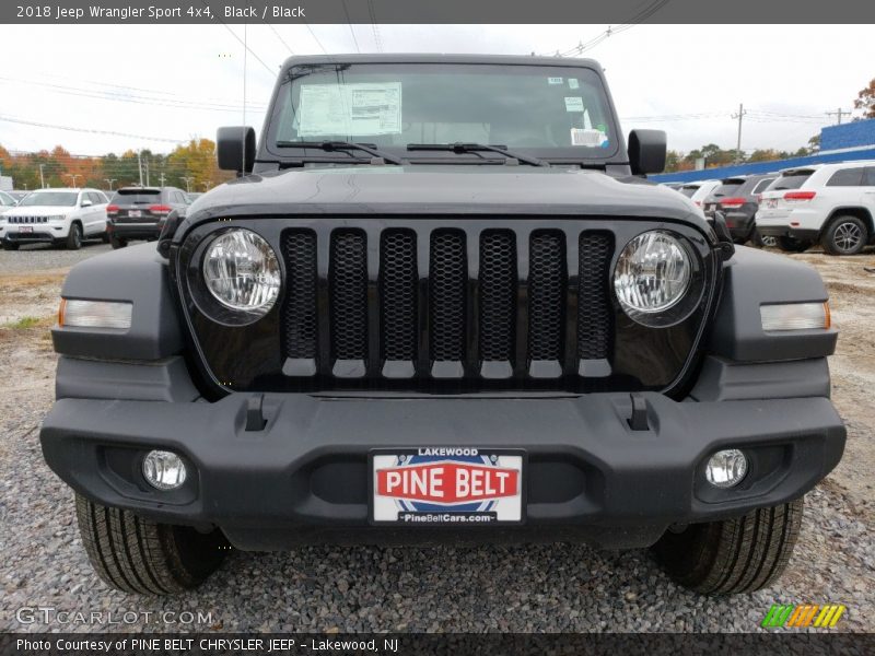 Black / Black 2018 Jeep Wrangler Sport 4x4