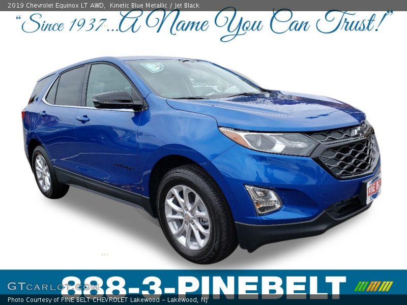 Kinetic Blue Metallic / Jet Black 2019 Chevrolet Equinox LT AWD