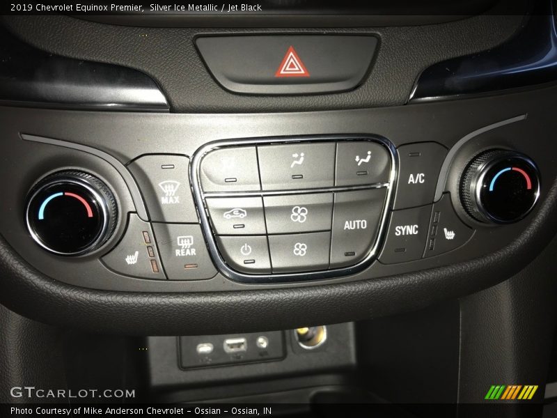 Controls of 2019 Equinox Premier
