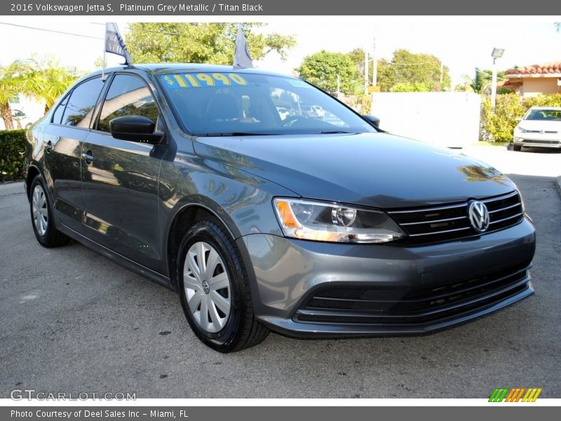 Platinum Grey Metallic / Titan Black 2016 Volkswagen Jetta S