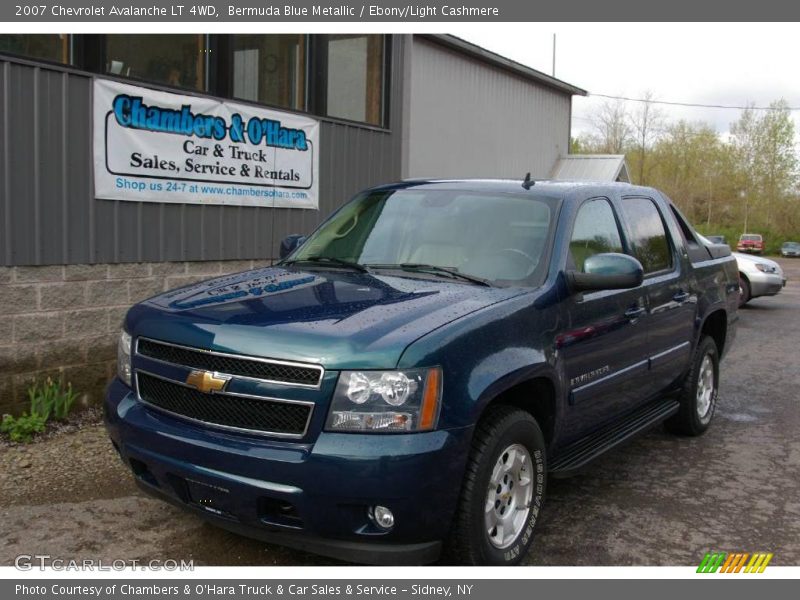 Bermuda Blue Metallic / Ebony/Light Cashmere 2007 Chevrolet Avalanche LT 4WD