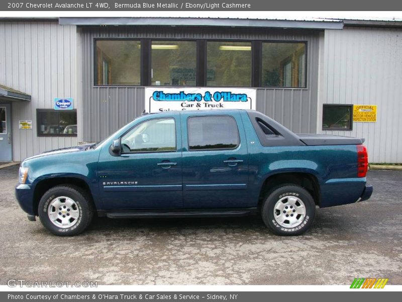 Bermuda Blue Metallic / Ebony/Light Cashmere 2007 Chevrolet Avalanche LT 4WD